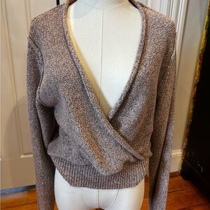 Free People V-Neck Pink sparkle Sweater